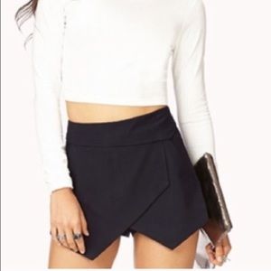 Black Envelope Skort